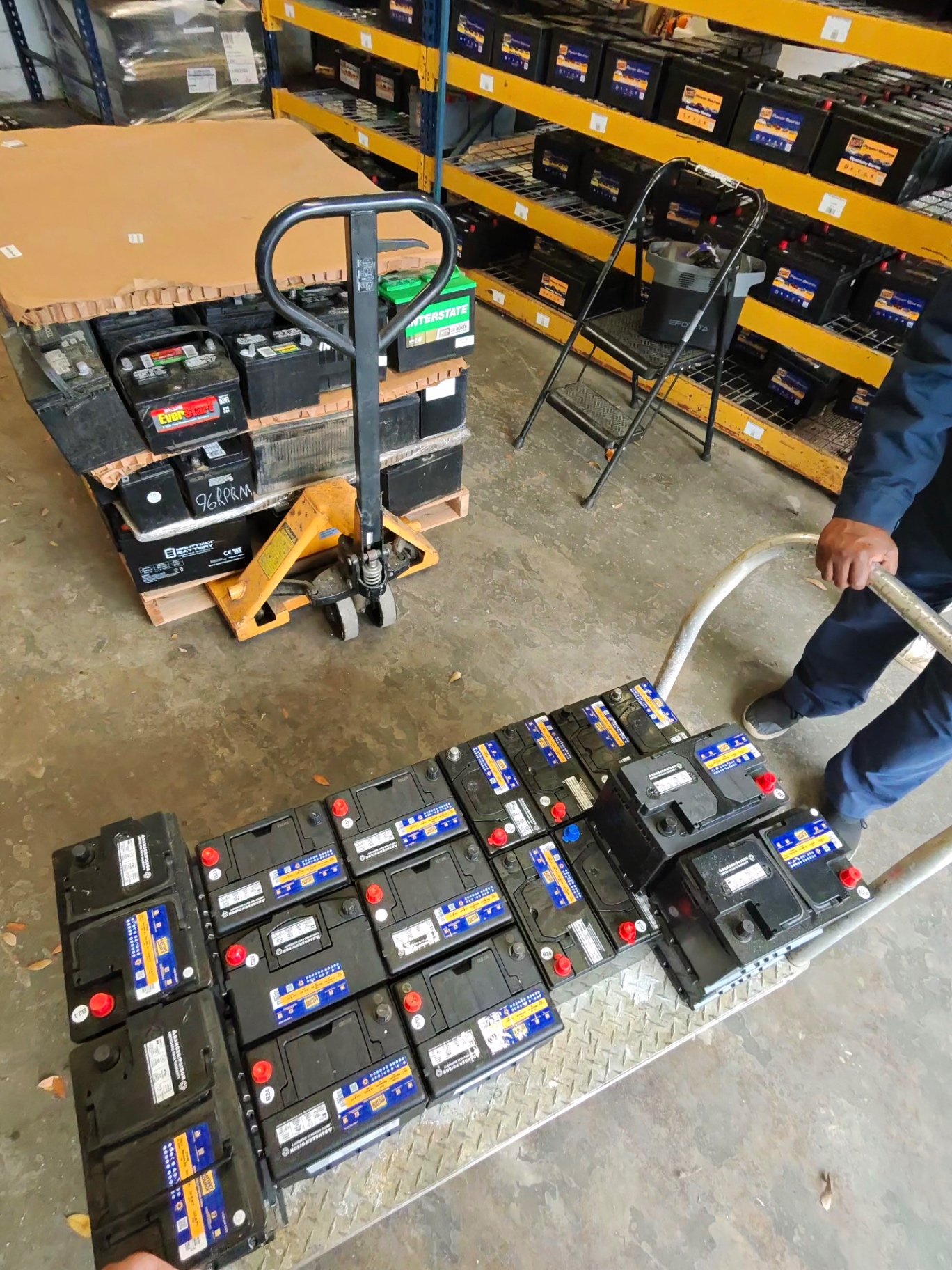 Replacement batteries prepared for mobile service